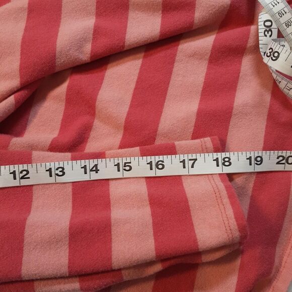 MOTHERHOOD MATERNITY Tee Striped Rugby Reddish Pink White Cotton size 3X‎ - Picture 8 of 13